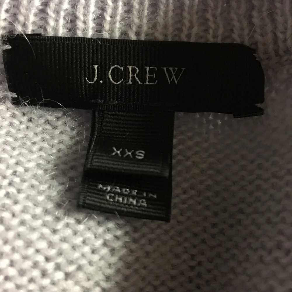 J. Crew Jeweled Cluster Sweater‎ Women’s XXS Lavender Crew Neck Long Sleeve